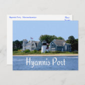 Hyannis Port Massachusetts, carte postale Cape Cod (Devant / Derrière)