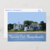 Hyannis Port Massachusetts, carte postale Cape Cod (Devant / Derrière)
