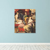 Hyante en Klim op hun toilet Canvas Afdruk (Insitu (Houten vloer))