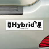 HYBRID-batterijen inbegrepen Bumpersticker (Op auto)