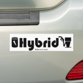 HYBRID-batterijen inbegrepen pomp en batterij Bumpersticker (Op auto)