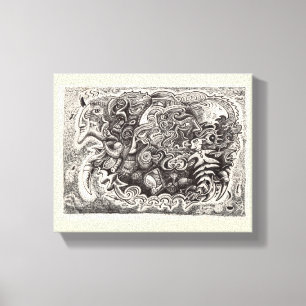 Hybrid Beast Canvas Afdruk