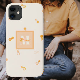 Hybrid Paisley, dunner gescatterd - Oranje Ombre iPhone 11 Hoesje