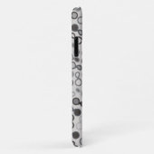 Hybrid Paisley - Grayscale Hoesje-Mate iPhone Case (Achterkant/rechts)