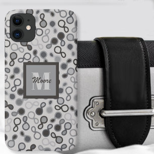 Hybrid Paisley - Grayscale Hoesje-Mate iPhone Case