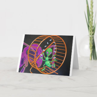 Hybride Alien+Ant die het wiel terwijl het jongler Kaart