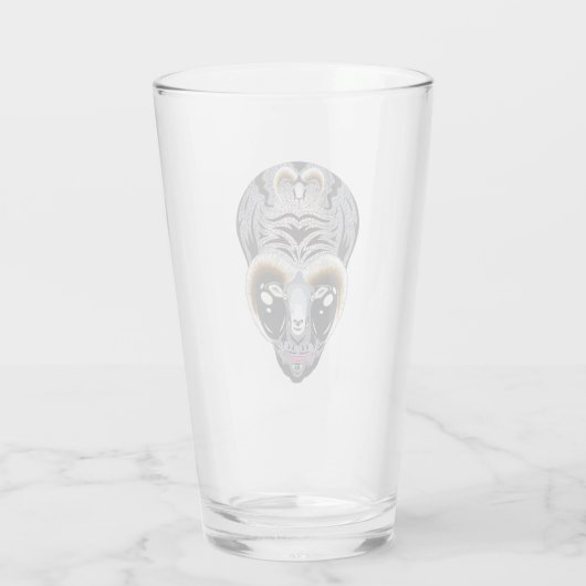Hybride Alien Goat Head Glas (Achterkant)