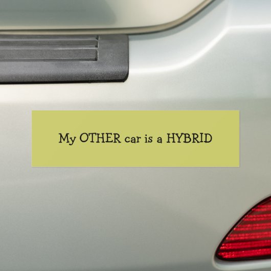 Hybride Bumpersticker (Op auto)