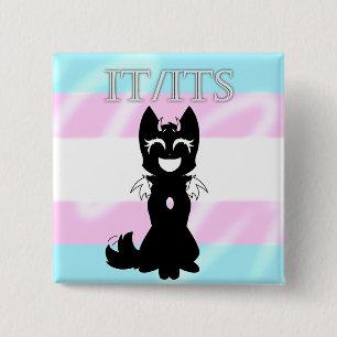 Hybride Trans Pin (IT/ITS) Vierkante Button 5,1 Cm