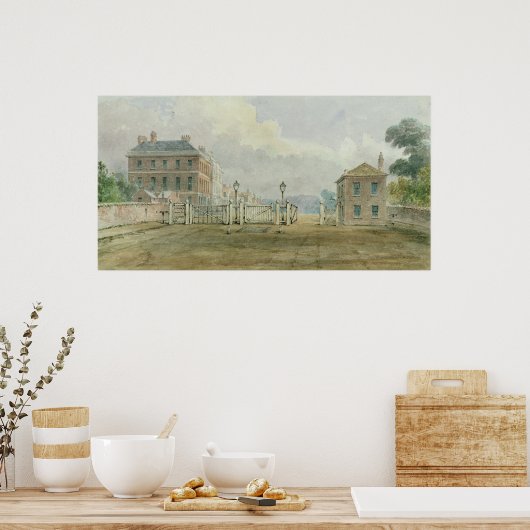 Hyde Park Corner Turnpike, 1785 Poster (Keuken)