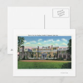 Hyde Park Uitzicht van het President FDR Briefkaart (Voorkant / Achterkant)