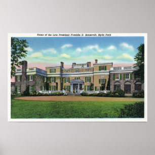 Hyde Park Uitzicht van het President FDR Poster