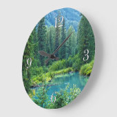 Hyder Alaska Pittoresque Forest & Lake Horloge (Angle)