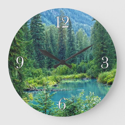 Hyder Alaska Pittoresque Forest & Lake Horloge (Recto)