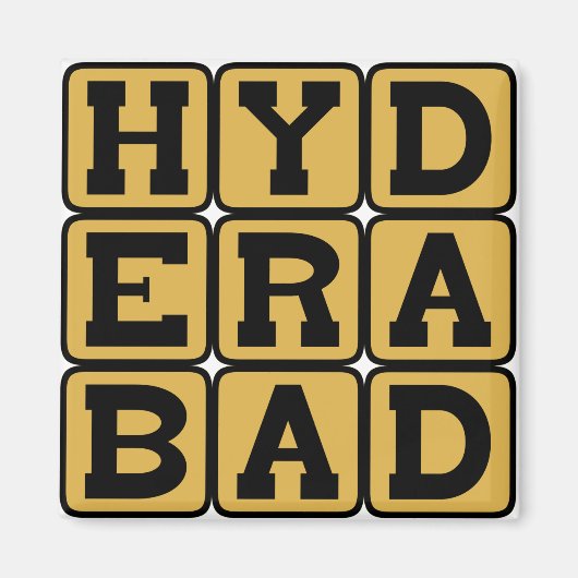 Hyderabad, India Magneet (Voorkant)