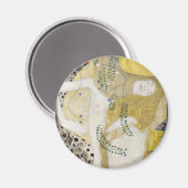 Hydra (alias Water Serpents I) van Gustav Klimt Magneet (Voorkant / Achterkant)