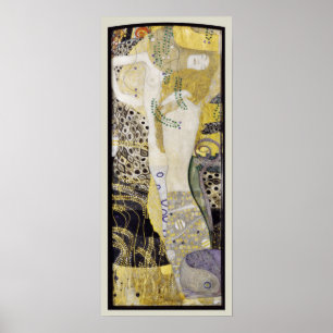 Hydra (alias Water Serpents I) van Gustav Klimt Poster