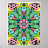 Hydra Cinetic Collage Kaleidoscope Poster (Devant)