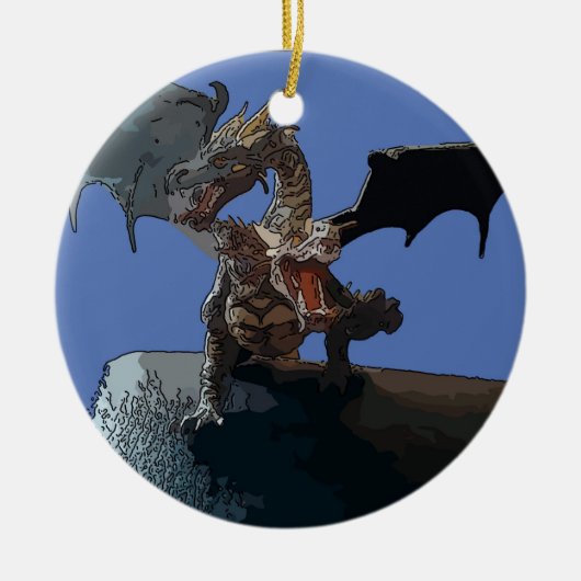 Hydra Dragon Keramisch Ornament (Voorkant)