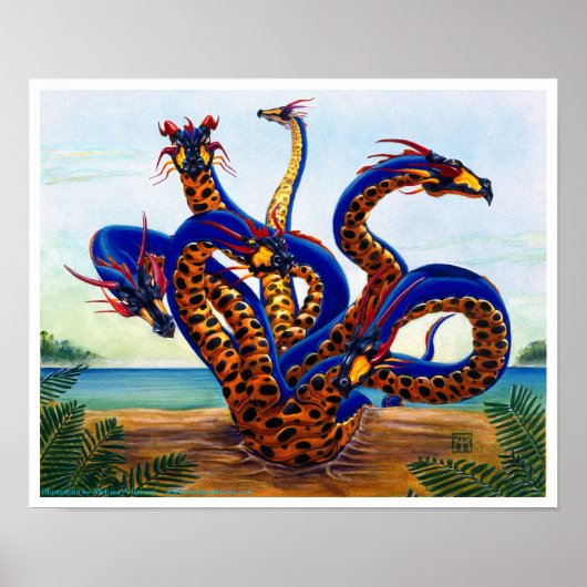Hydra Dragon op Beach Dragon print (Voorkant)