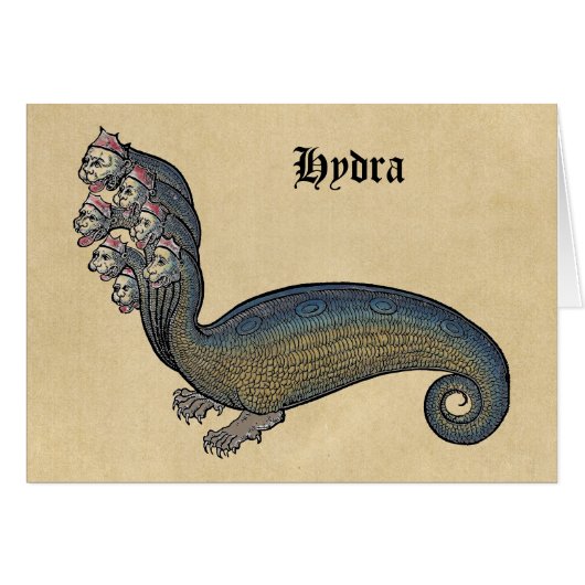 Hydra Zee Serpent Notecards (Voorkant Horizontaal)