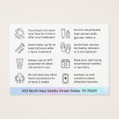 HydraFacial Aftercare Kaart (Achterkant)