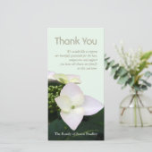 Hydrangea 3 Aangepaste condoleance- en dankkaart m Bedankkaart (Staand voorkant)