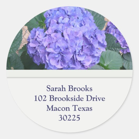 Hydrangea Adres Stickers (Voorkant)