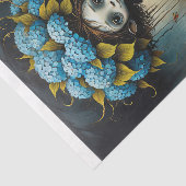 Hydrangea alien jongen - tissuepapier (Detail)