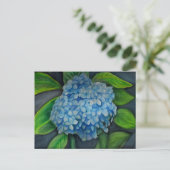 Hydrangea aquarelle Carte postale (Debout devant)