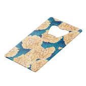 Hydrangea aquarelle motif, jaune et bleu (Dos Angle)