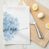Hydrangea aquarelle Serviette de cuisine (Quart Plié)
