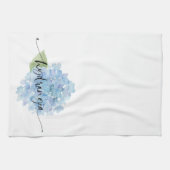 Hydrangea aquarelle Serviette de cuisine (Horizontal)