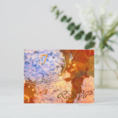 Hydrangea Autumn RSVP Briefkaart (Staand voorkant)