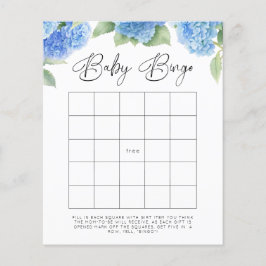 Hydrangea Baby Bingo Baby Shower Spellen