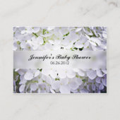 Hydrangea Baby shower Registry Kaarten (Achterkant)