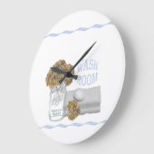 Hydrangea Bathroom Wall Clock Grote Klok (Hoek)