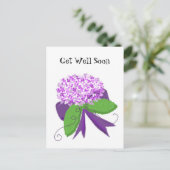 Hydrangea Beterschap Briefkaart (Staand voorkant)