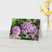 Hydrangea Birthday Greeting Kaart (Gele Bloem)