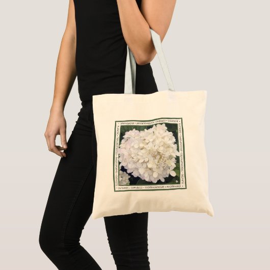 Hydrangea - Blanc avec un bleu violet - Sac fourre (Devant (produit))