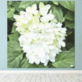 Hydrangea - Blanc - Impression de toile (Insitu (Plancher de Bois))