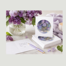 Hydrangea Blank Card | Elegante Bloemige Notitie