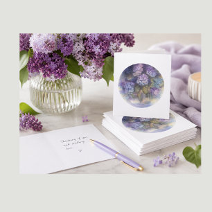 Hydrangea Blank Card Elegante Bloemige Notitie Kaart