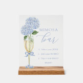 Hydrangea Bleu, Bar de Mimosa Doré pour Douche de  (Recto)
