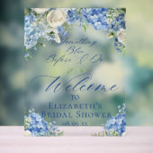 Hydrangea Bleu Bienvenue à la Baby Shower (Neutre)