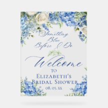 Hydrangea Bleu Bienvenue à la Baby Shower