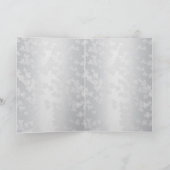 Hydrangea bleu blanc carte de remerciements (Intérieur)