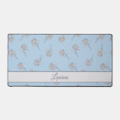Hydrangea Bleu Poudre Motif Floral Monogramme (Recto)