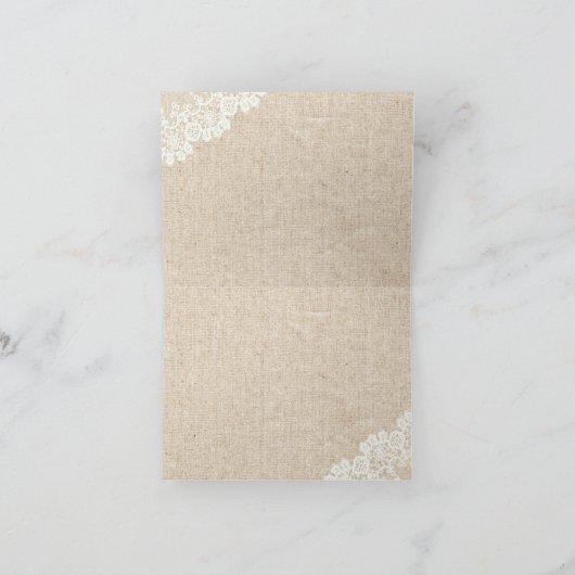 Hydrangea Bleu Rustique Dentelle & Toile Merci (Intérieur)