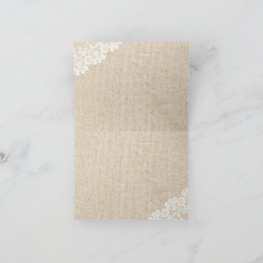 Hydrangea Bleu Rustique Lace & Burlap Merci (Intérieur)